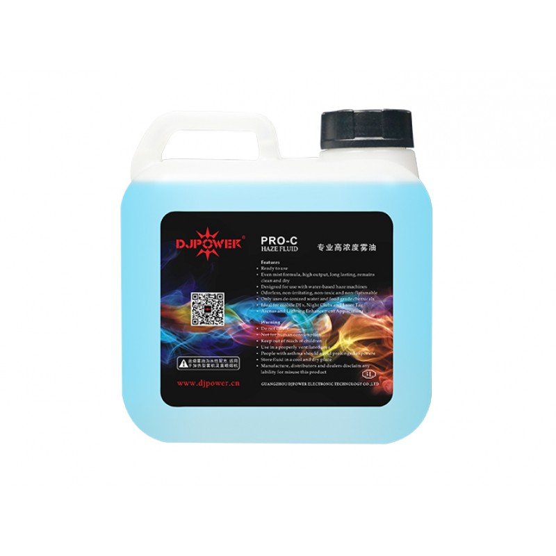 PRO-C Жидкость для генератора тумана и дыма, высокая плотность, DJ Power