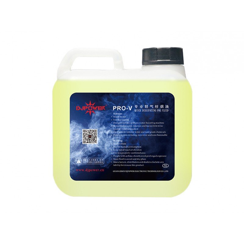 PRO-V Жидкость для дым-машины, быстрое рассеивание, 3л, DJPower