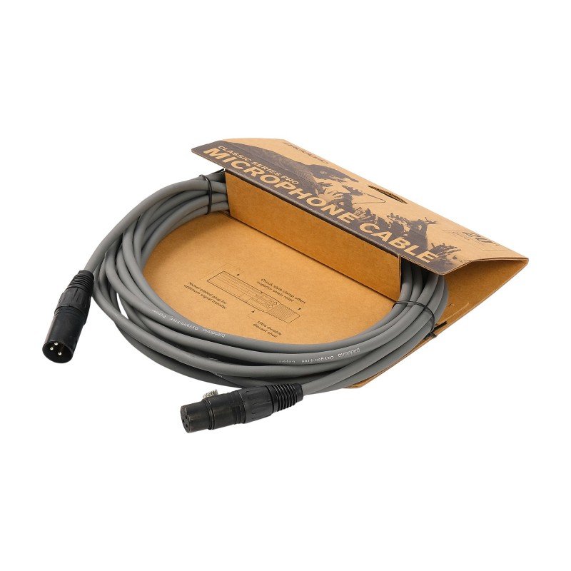 PW-CPMIC-20GY Classic Series Pro Микрофонный кабель, 6м, серый, D'Addario