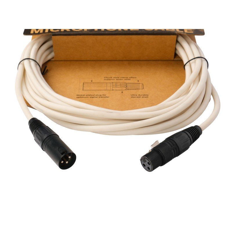 PW-CPMIC-20WH Classic Series Pro Микрофонный кабель, 6м, белый, D'Addario