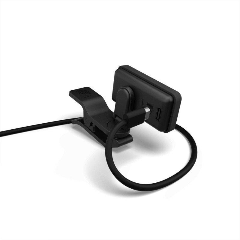 PW-CT-28 Eclipse Тюнер на прищепке для виолончели и контрабаса, перезаряжаемый, D'Addario