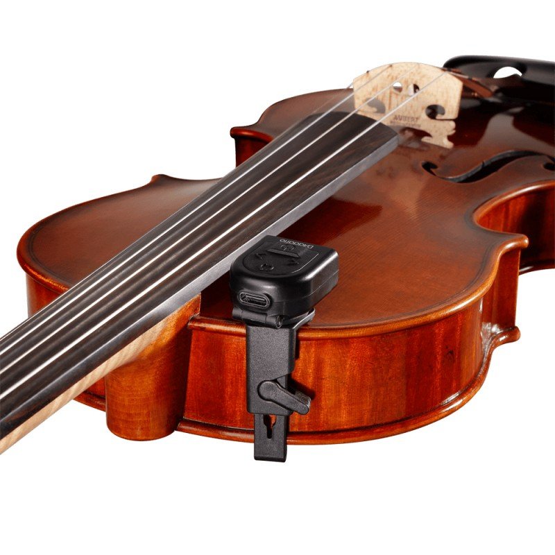 PW-CT-34 Micro Tuner Тюнер на прищепке для скрипки, перезаряжаемый, D'Addario