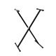 Q-1XA Стойка для клавишных инструментов, одинарная X, Foix
