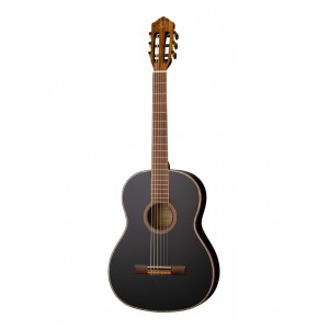 R221SNBK Family Series Классическая гитара, размер 4/4, узкий гриф, черная, с чехлом, Ortega
