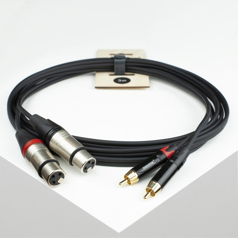RCA2XF-10m Компонентный кабель 2хRCA - 2хXLRF, 10м, SHNOOR RCA2XF-10m Компонентный кабель 2хRCA - 2хXLRF, 10м, SHNOOR