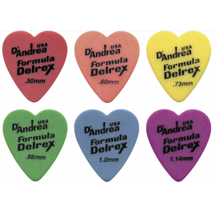 RD323-073MD Formula Delrex Медиаторы 72шт, форма сердце, матовая нескользящая поверхность. D`Andrea