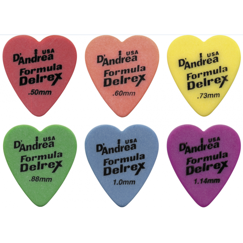 RD323-073MD Formula Delrex Медиаторы 72шт, форма сердце, матовая нескользящая поверхность. D`Andrea