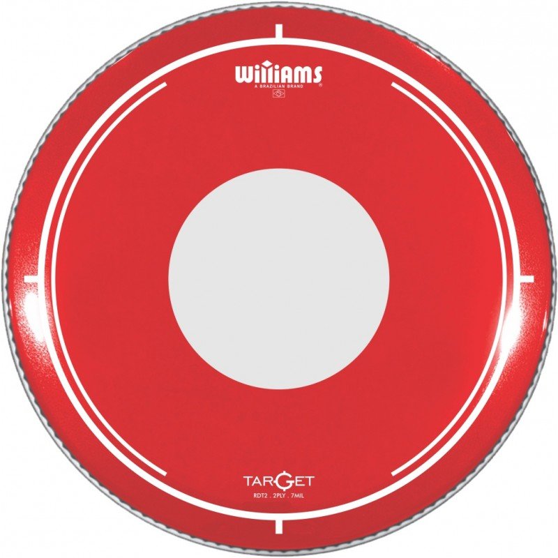 RDT2-7MIL-22 Target Dot Series Red Пластик для бас-барабана 22", красный, Williams