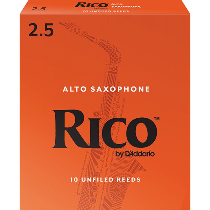 RJA1025 Rico Трости для саксофона альт, размер 2.5, 10шт в упаковке Rico