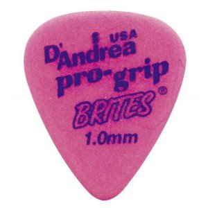 RPGB351_1.0HV ProGrip Brites Медиаторы, дерлин, 72шт, 1.0мм, D'Andrea