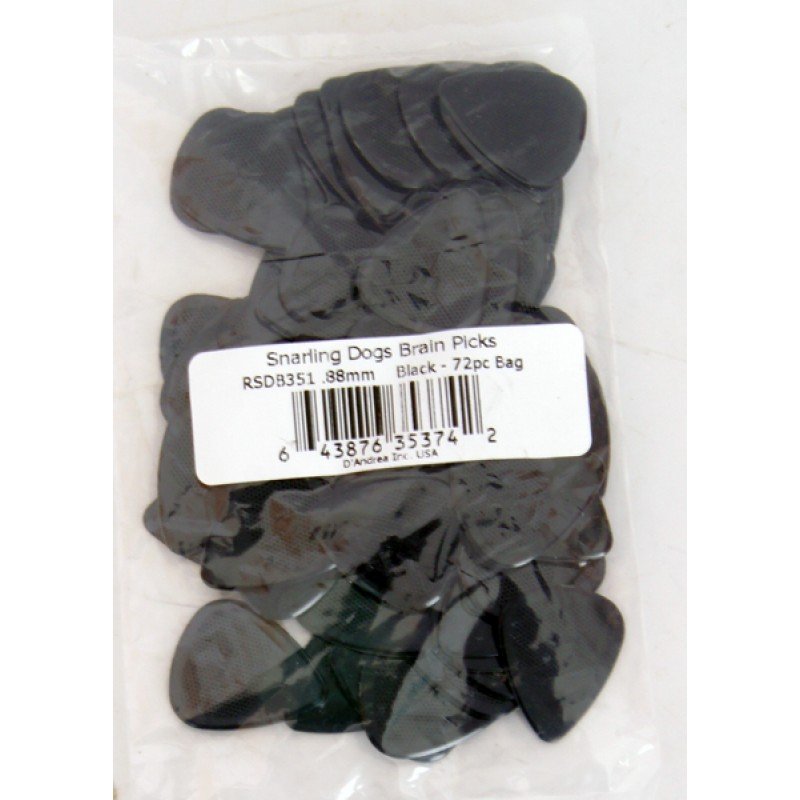 RSDB351-0.88 Brain Picks Медиаторы 72шт, толщина 0.88, Snarling Dogs RSDB351-0.88 Brain Picks Медиаторы 72шт, толщина 0.88, Snarling Dogs