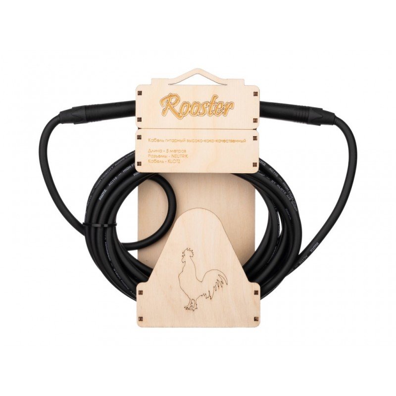 RUS0505 Кабель инструментальный, 5м, прямые коннекты, Rooster. RUS0505 Кабель инструментальный, 5м, прямые коннекты, Rooster.