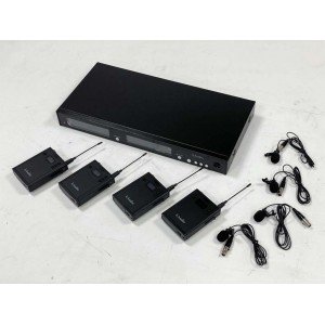 RWS-4BLV Беспроводная микрофонная система, 4 петличных микрофона, LAudio RWS-4BLV Беспроводная микрофонная система, 4 петличных микрофона, LAudio