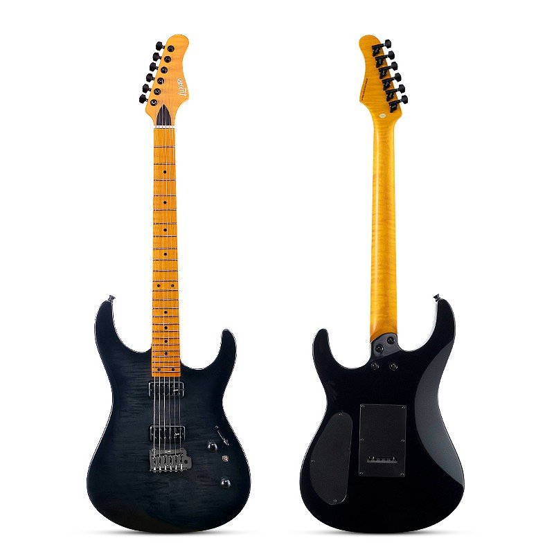 S-G37-MAX-S-SBK Электрогитара, черная, Luxars