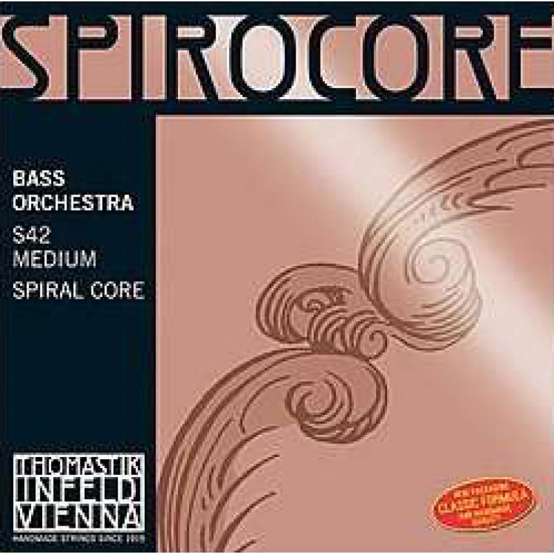 S42 Spirocore Комплект струн для контрабаса размером 4/4, оркестровые, Thomastik