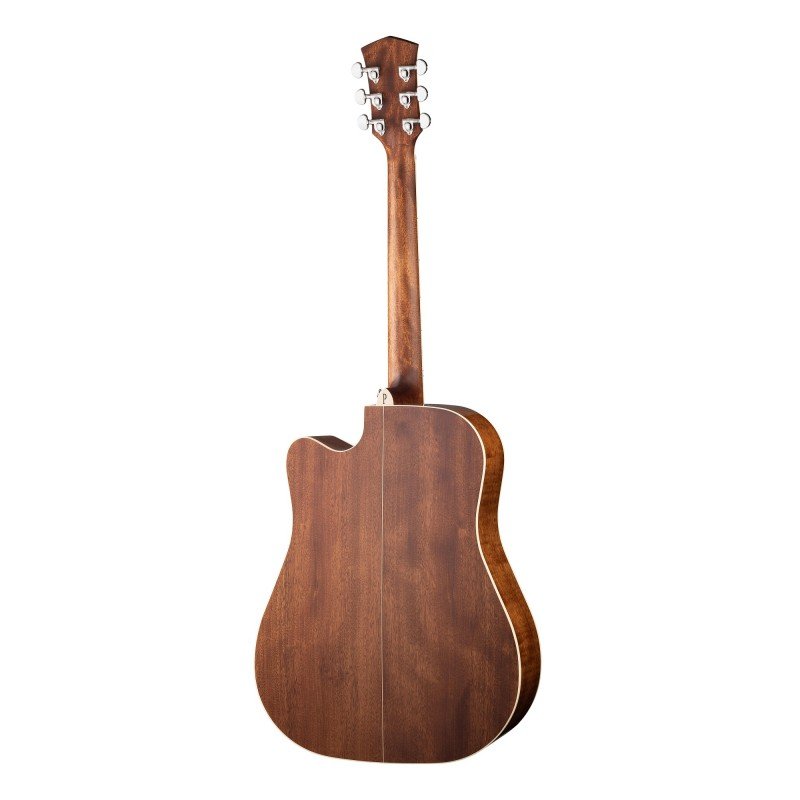 S66-W/B Электро-акустическая гитара, дредноут с вырезом, с чехлом, Parkwood