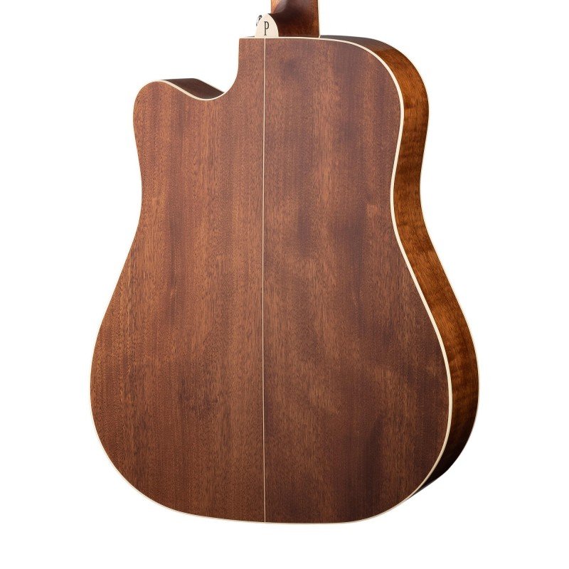 S66-W/B Электро-акустическая гитара, дредноут с вырезом, с чехлом, Parkwood