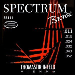 SB111 Spectrum Bronze Комплект струн для акустической гитары, сталь/бронза, 011-052, Thomastik SB111 Spectrum Bronze Комплект струн для акустической гитары, сталь/бронза, 011-052, Thomastik