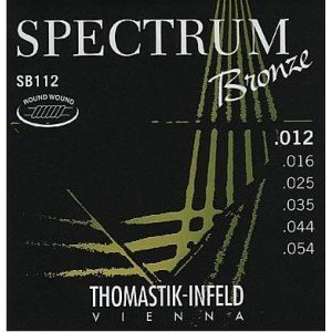 SB112 Spectrum Bronze Комплект струн для акустической гитары, сталь/бронза, 012-054, Thomastik SB112 Spectrum Bronze Комплект струн для акустической гитары, сталь/бронза, 012-054, Thomastik