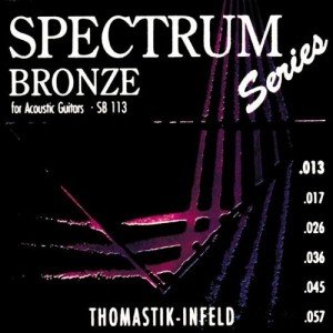 SB113 Spectrum Bronze Комплект струн для акустической гитары, сталь/бронза, 013-057, Thomastik SB113 Spectrum Bronze Комплект струн для акустической гитары, сталь/бронза, 013-057, Thomastik