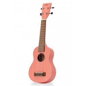SBK-Coral-Pink Укулеле сопрано, светло-красный, Hampi SBK-Coral-Pink Укулеле сопрано, светло-красный, Hampi