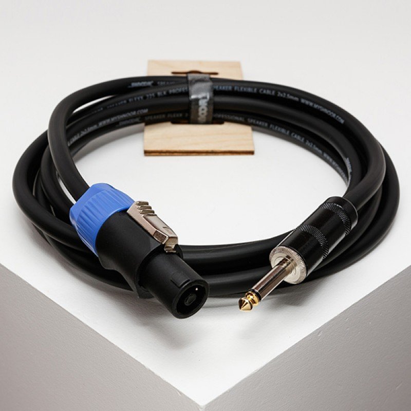 SC225-SPPJ-10m Кабель для гитарного усилителя, 2х2,5мм, Speakon-Powerjack, 10м, SHNOOR