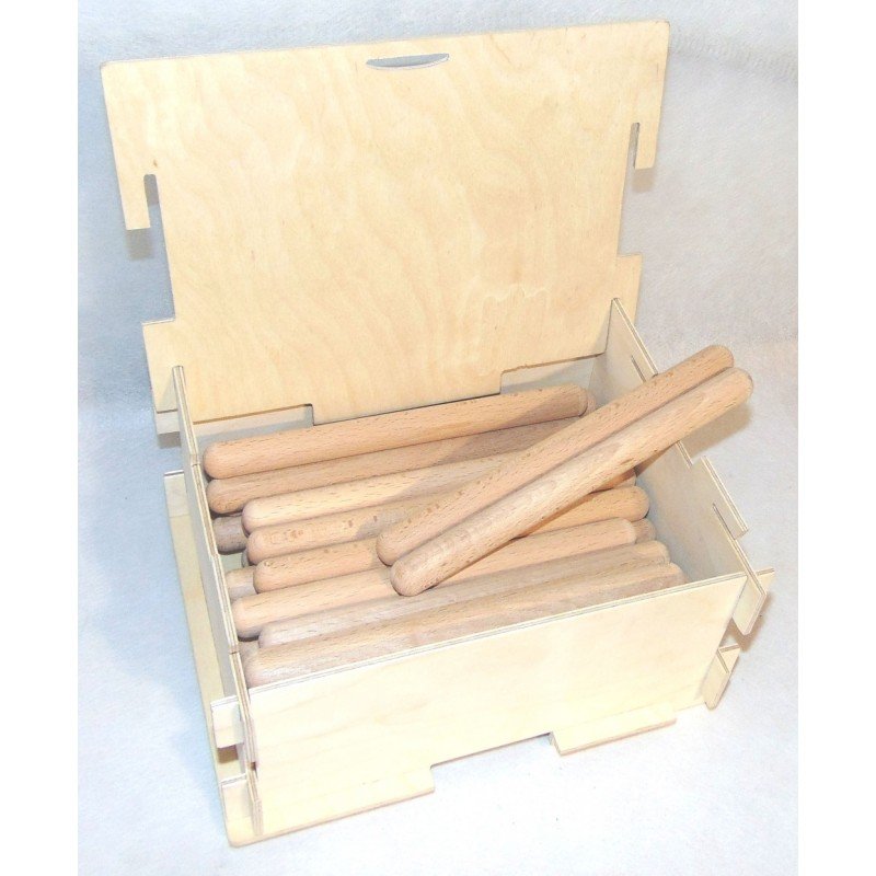 SCL20-BOX20 Клавесы, 20х200мм, бук, набор 20 пар, в деревянном ящике, Sinkopa