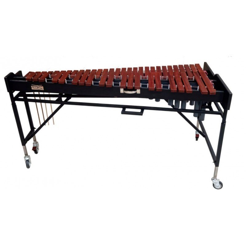 SCX40R-B Ксилофон "Концертный", 4 октавы, со стойкой и резонаторами, падук, черный, (2 кор) Sinkopa