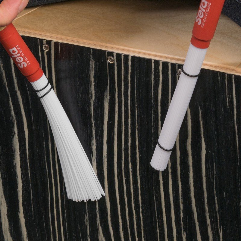 SE-065 Brush 110 Щетки для кахона, нейлон, пара, Sela