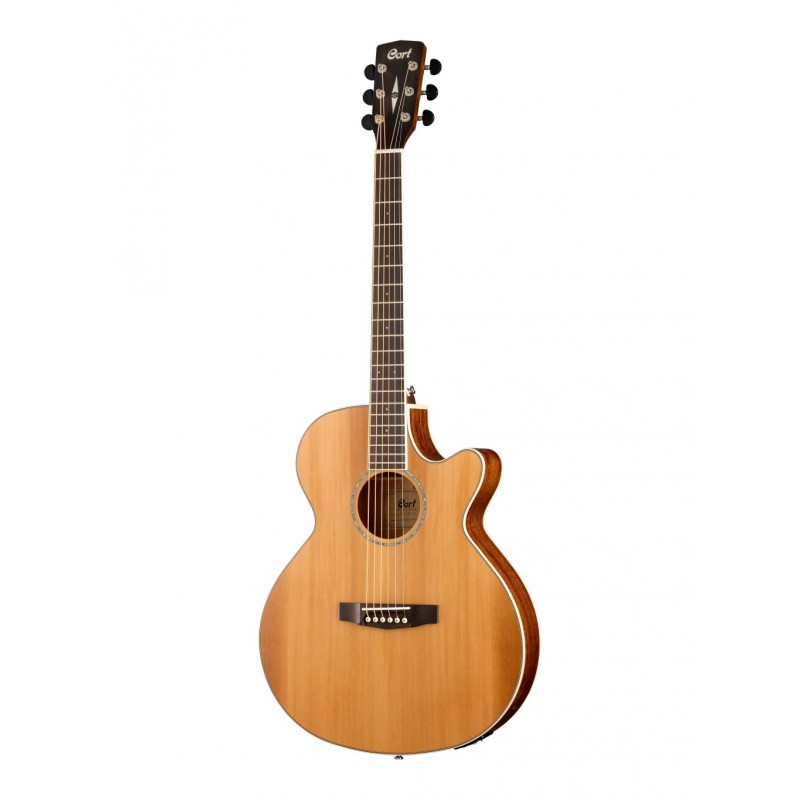 SFX-CED-NS SFX Series Электро-акустическая гитара, с вырезом, цвет натуральный матовый, Cort