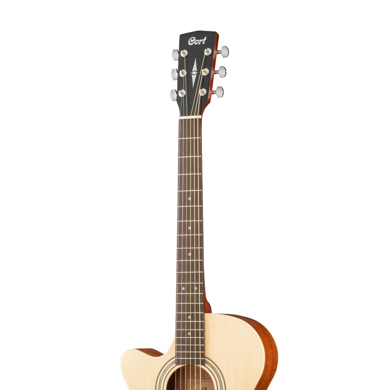 SFX-ME-LH-OP SFX Series Электро-акустическая гитара, с вырезом, леворукая, цвет натуральный, Cort
