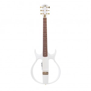 SG1WH23 SG1 Сайлент-гитара, белая, MIG Guitars