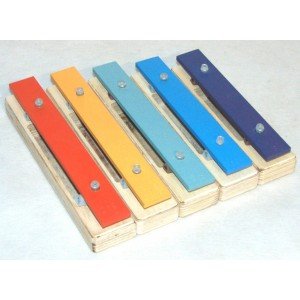 SGBA5-C Металлофон разборный (глокеншпиль) альт 5 нот-полутона, цветной, Sinkopa