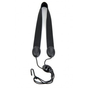 SJA11 Ремень для сопрано/альт саксофона, черный нейлон, Rico