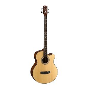 SJB5F-NS-WBAG Acoustic Bass Series Электро-акустическая бас-гитара цвет натуральный, с чехлом, Cort