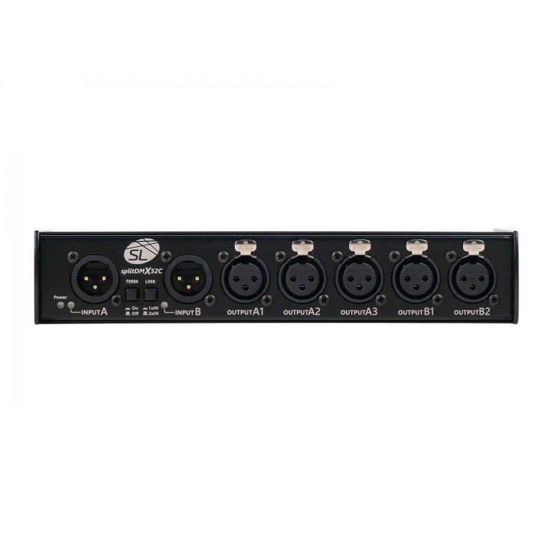 SL-SDX52C splitDMX X52C Сплиттер DMX512, 2xDMX-входа, 5xDMX-выходов, Siberian Lighting