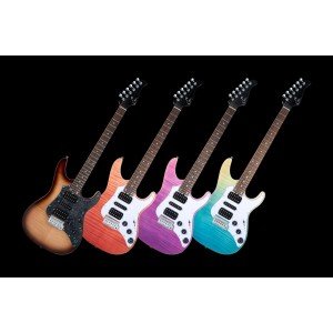 SL810-PUBT Электрогитара со встроенным процессором, фиолетовая, GTRS