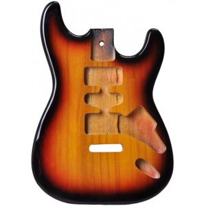SST-10BOP-3TS Корпус электрогитары, павловния, санберст, Sunsmile SST-10BOP-3TS Корпус электрогитары, павловния, санберст, Sunsmile