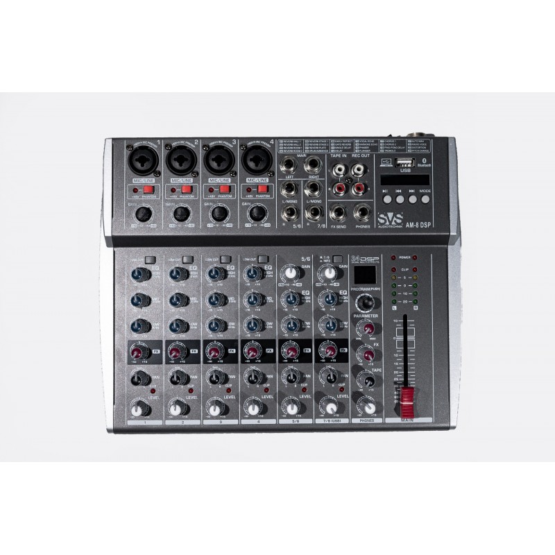 SVS Audiotechnik mixers AM-8 DSP Микшерный пульт аналоговый, 8-канальный