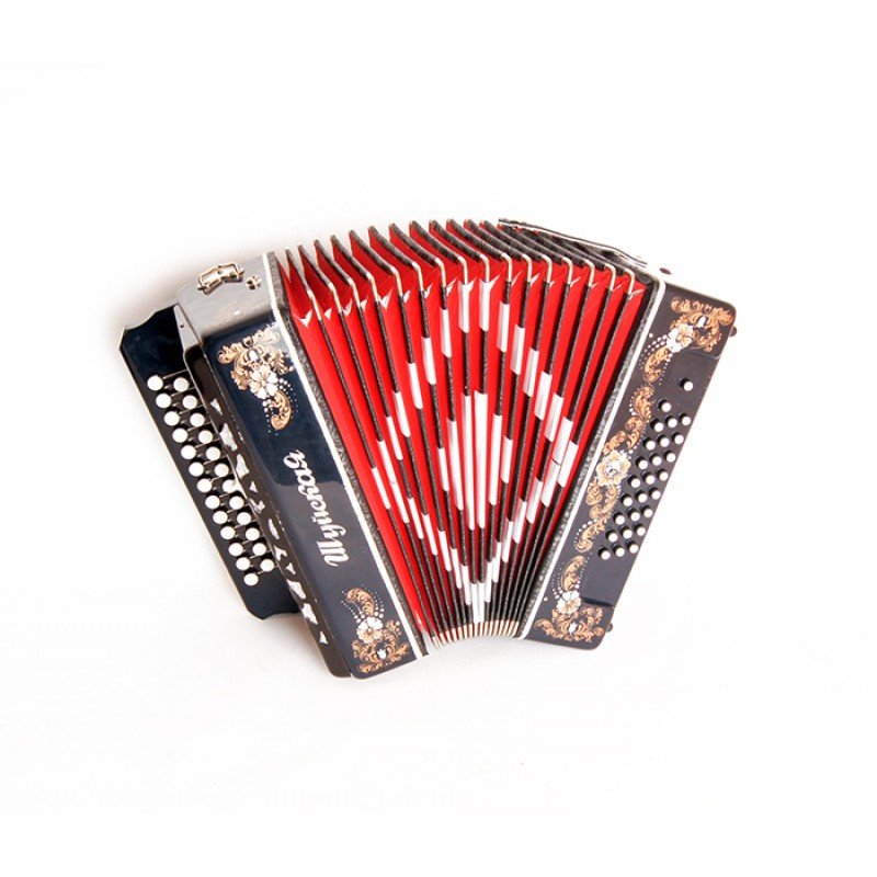 SZ32XL-G-BK Гармонь "Шуйская" 25х25-III-2, чёрная, Шуйская гармонь