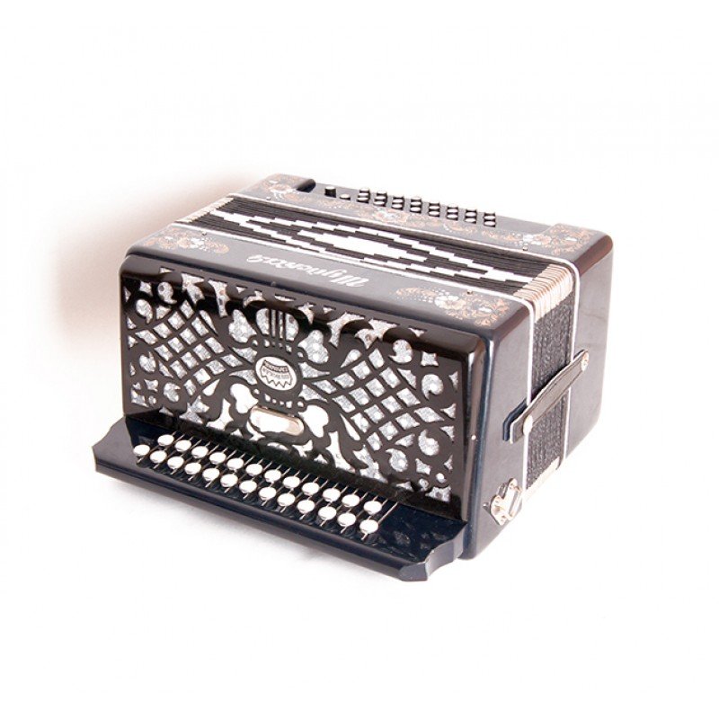 SZ32XL-G-BK Гармонь "Шуйская" 25х25-III-2, чёрная, Шуйская гармонь