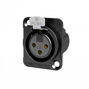 Seetronic MK3F2C-BG Панельный разъем XLR Seetronic MK3F2C-BG Панельный разъем XLR
