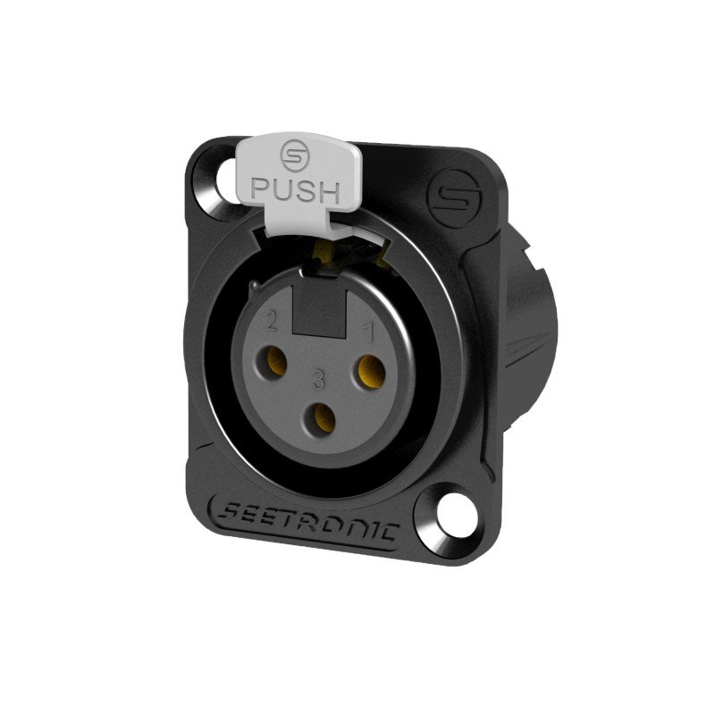 Seetronic MK3F2C-BG Панельный разъем XLR Seetronic MK3F2C-BG Панельный разъем XLR
