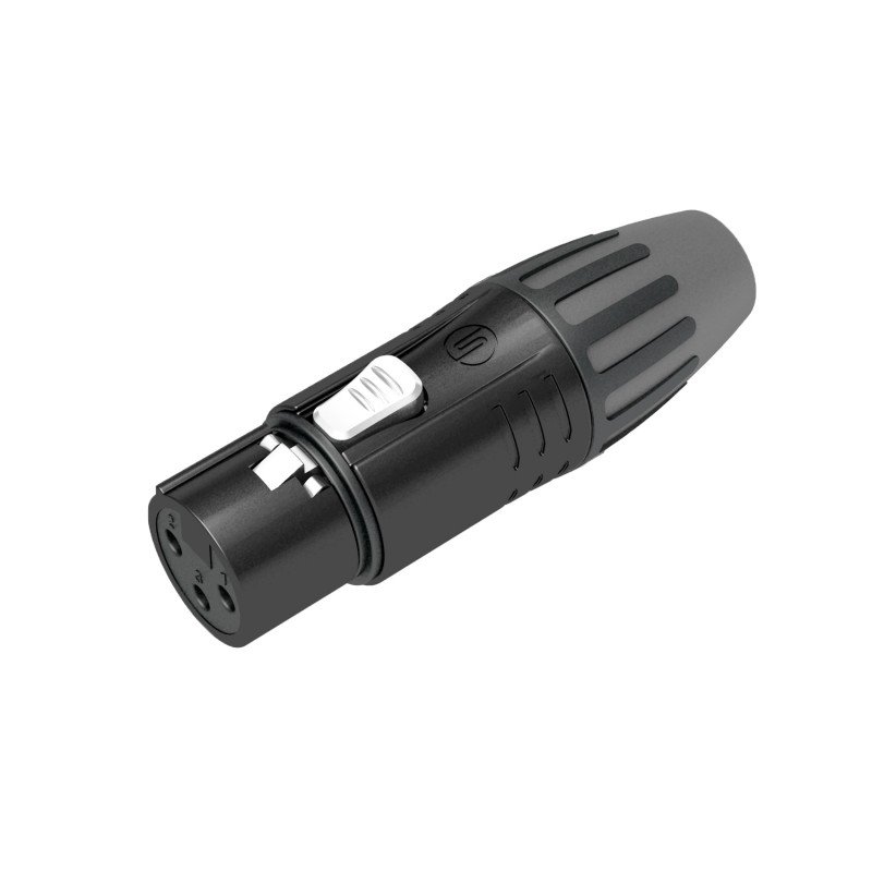 Seetronic SCMF3-BG Разъём XLR кабельный 3-пин "мама" Seetronic SCMF3-BG Разъём XLR кабельный 3-пин "мама"