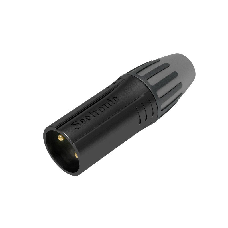 Seetronic SCMM3-BG Разъём XLR кабельный 3-пин "папа" Seetronic SCMM3-BG Разъём XLR кабельный 3-пин "папа"