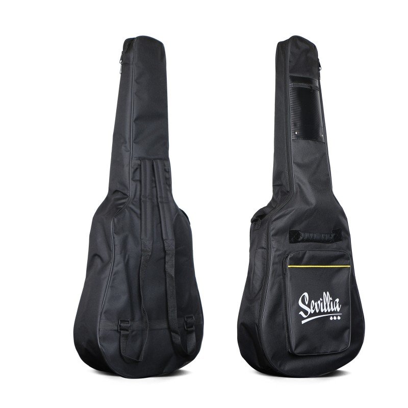 Sevillia covers GB-U41 BK Чехол для акустической гитары с утеплителем Sevillia covers GB-U41 BK Чехол для акустической гитары с утеплителем