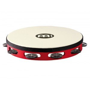 TAH1BK-R-TF Touring Тамбурин 10", с пластиком, 1 ряд бубенцов, красный, Meinl TAH1BK-R-TF Touring Тамбурин 10", с пластиком, 1 ряд бубенцов, красный, Meinl