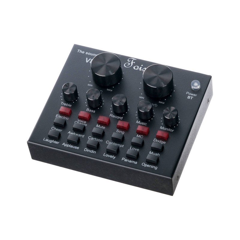 V8+BM800 Набор для стрима, конференций, игровой, студийный (микрофон, звуковая карта), Foix V8+BM800 Набор для стрима, конференций, игровой, студийный (микрофон, звуковая карта), Foix