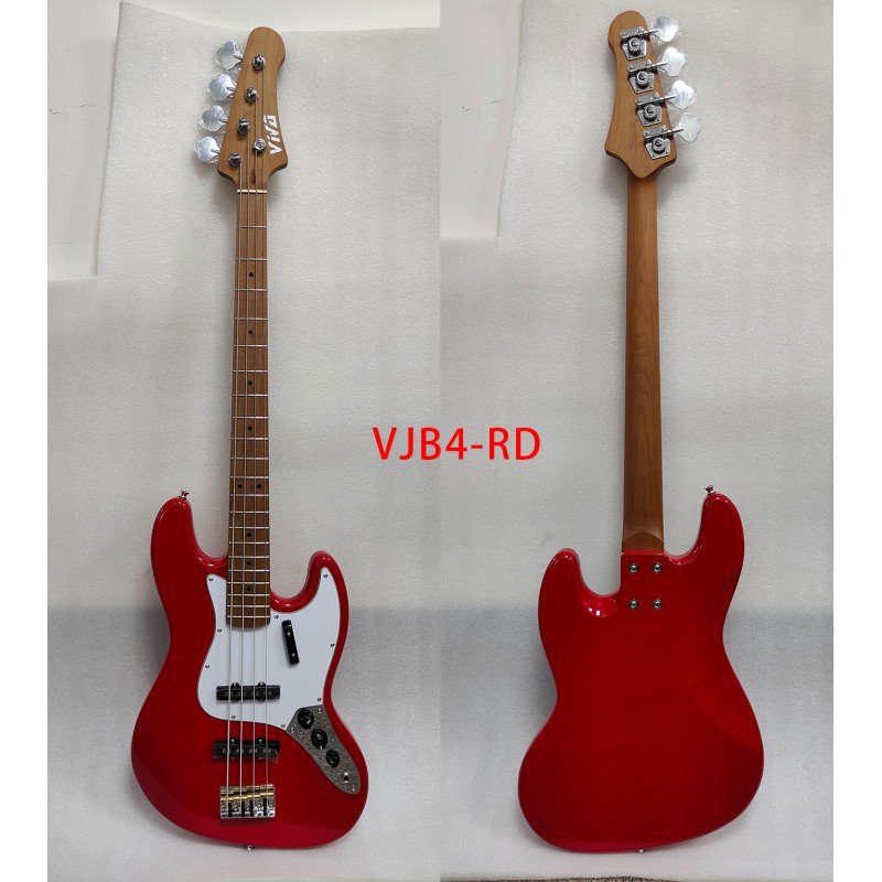 VJB4-RD Бас-гитара, красная, VIVA