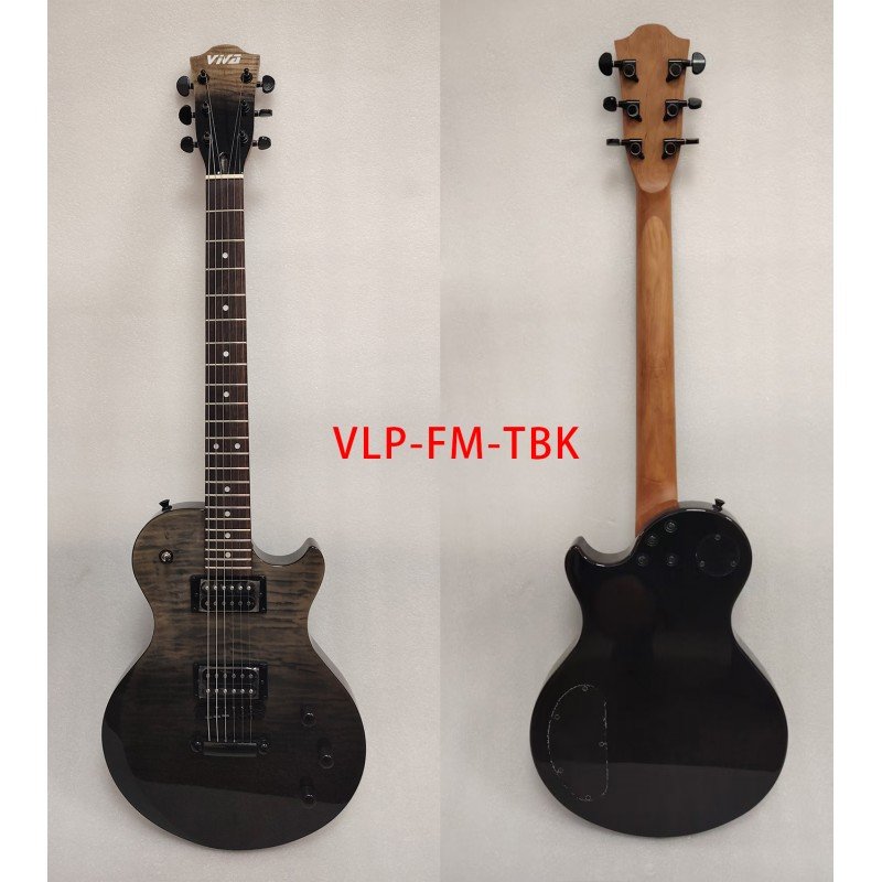 VLP-FM-TBK Электрогитара, черная, VIVA